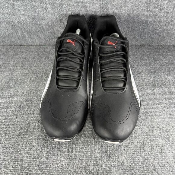 Puma Redon Bungee Mens 12 Shoes Black White Slip On Running Athletic Sneakers - Picture 2 of 10